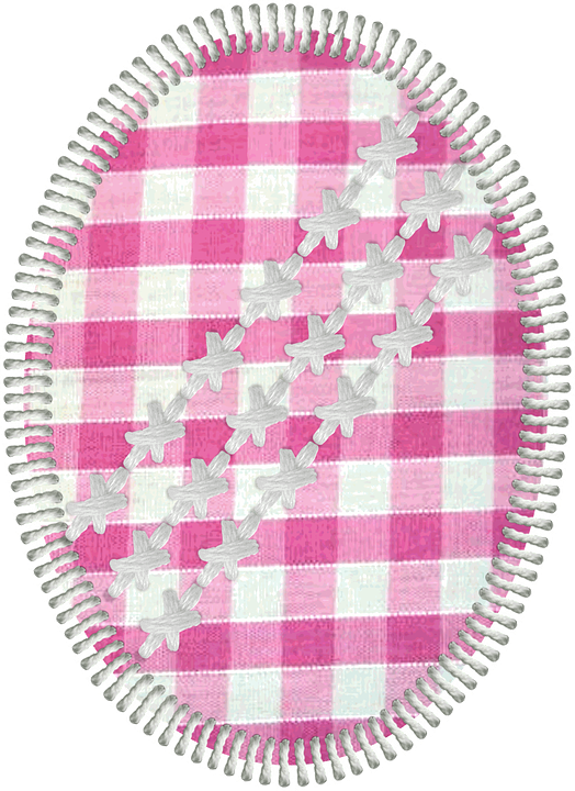 Easter, Egg, Patchwork, Sewing, Cross, Stitch, Gingham - Dress Shirt (524x720), Png Download