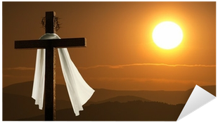 Dramatic Lighting Of Mountain Sunrise With Easter Cross - Does Islam Honor Christ? (400x400), Png Download