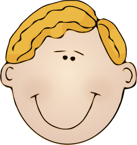 Clipart Smile Cartoon Face - Cartoon Face Without Nose (564x597), Png Download