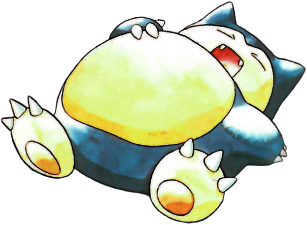 #143 Snorlax Gen 1, Red And Blue, Games - Snorlax Pokemon (605x443), Png Download