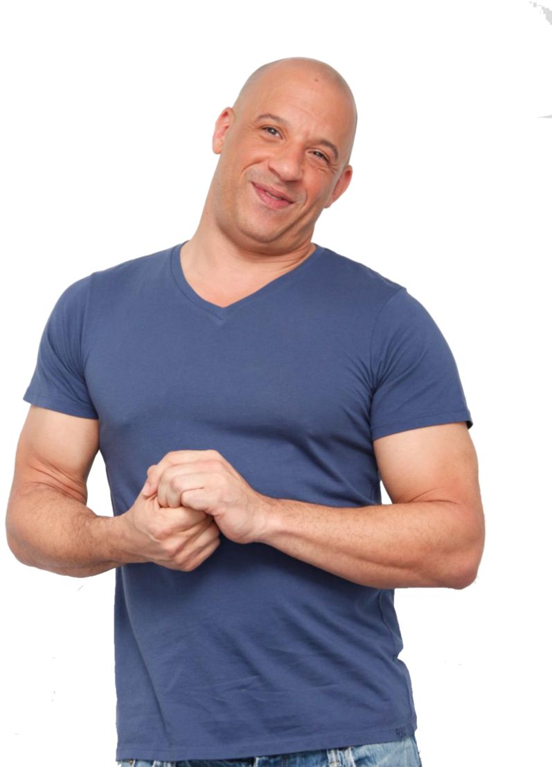 Movies - Vin Diesel Transparent (755x1059), Png Download