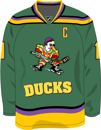 Mightyducks Edge - Mighty Ducks Logo Jersey (404x542), Png Download