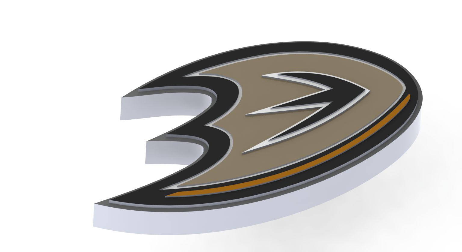 Anaheim Ducks Logo - Emblem (1536x840), Png Download