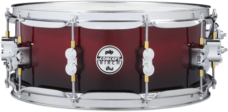Pdp Concept Maple - Dw Pdp 14"x5,5" Black Wax Snare (350x350), Png Download