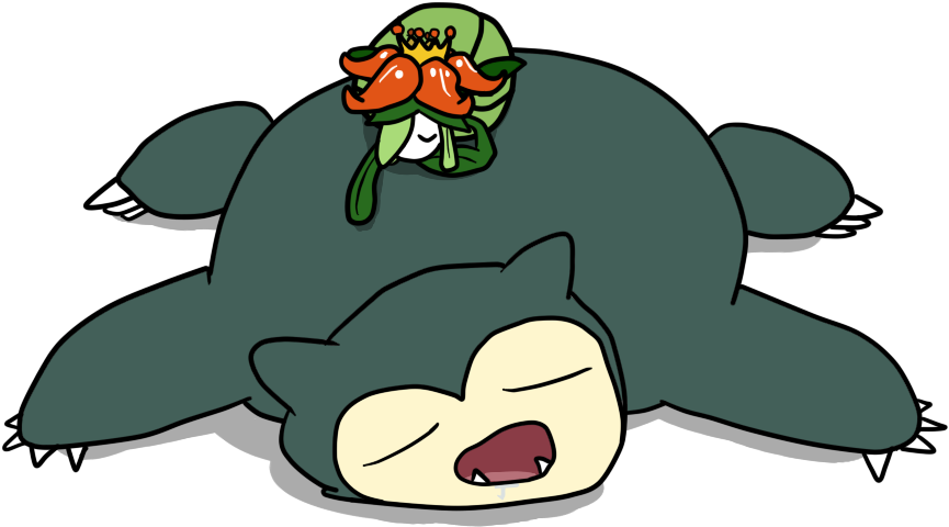 Bitches Love Snorlax , - Cartoon (1000x600), Png Download