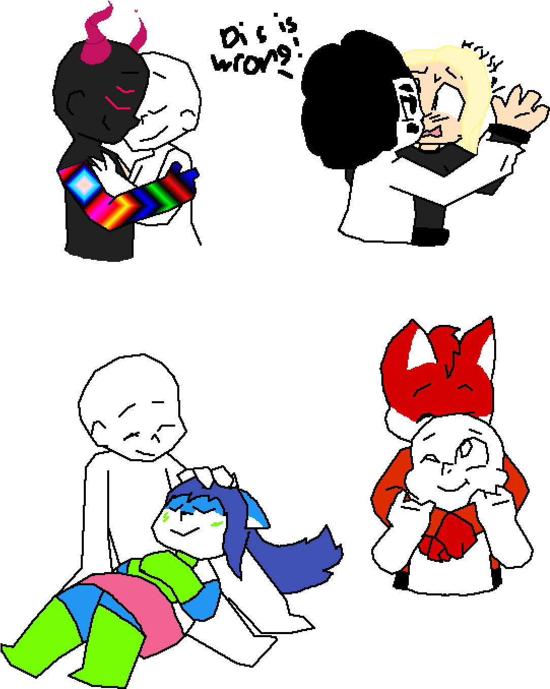 Cute Collab W Sparkle - User (1200x1400), Png Download