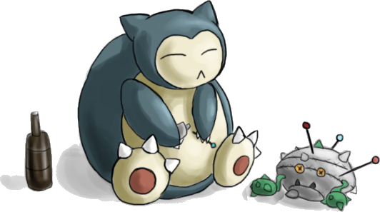 His Stats Are Still Monstrous, And With The Absence - Snorlax Curse (532x297), Png Download