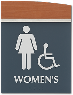 Home Of Disneyland And The Anaheim Ducks, The City - Womens Restroom Sign (500x370), Png Download