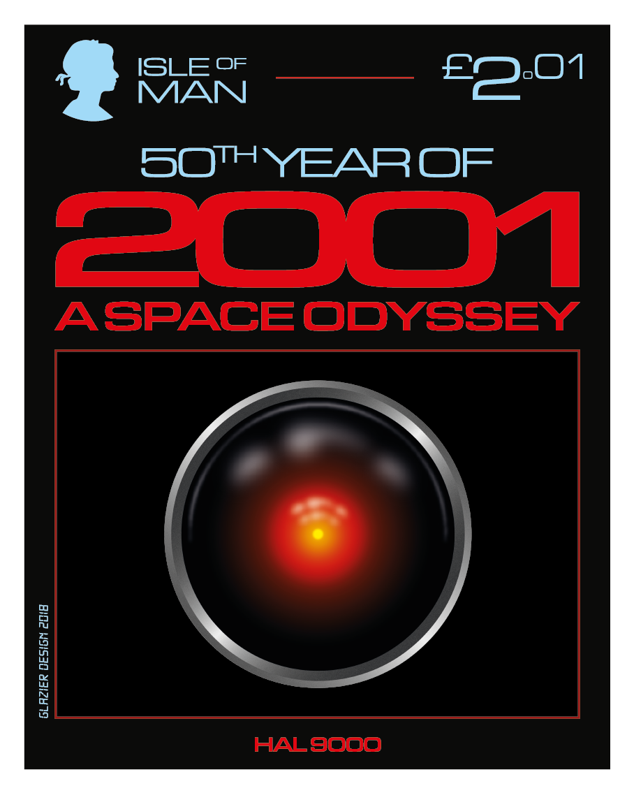 2001 A Space Odyssey Stamp (1153x1386), Png Download