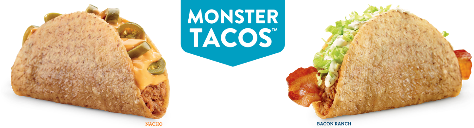 Jack In The Box - Monster Tacos Jack In The Box (1600x428), Png Download