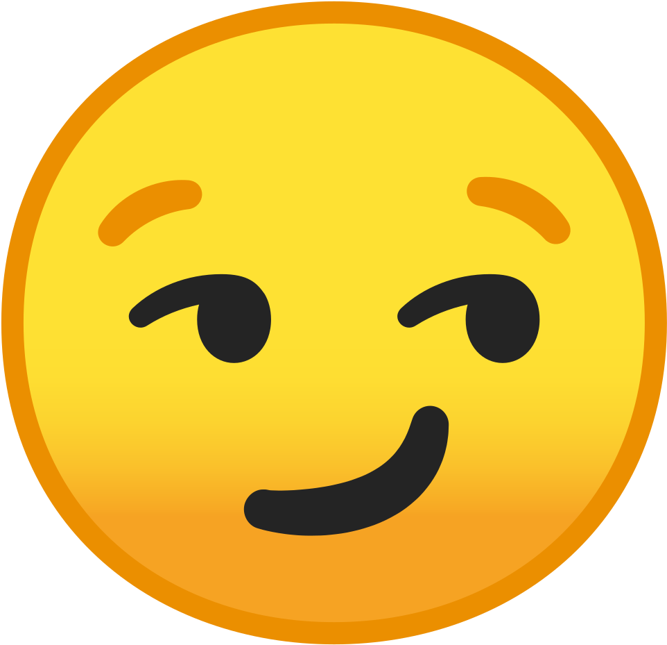 Smirk Emoji Png - Co Oznacza Ta Emotka 😏 (1024x1024), Png Download