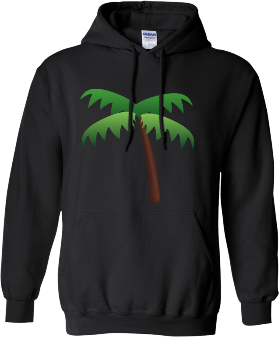 Palm Tree Emoji G185 Gildan Pullover Hoodie 8 Oz - Travis Scott Astroworld Jacket (1155x1155), Png Download