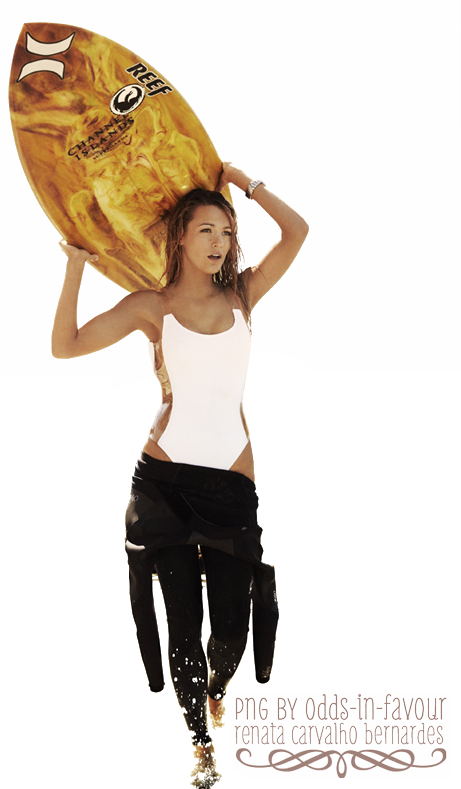 Image Result For Blake Lively Transparent - Blake Lively Surf Vogue (461x789), Png Download