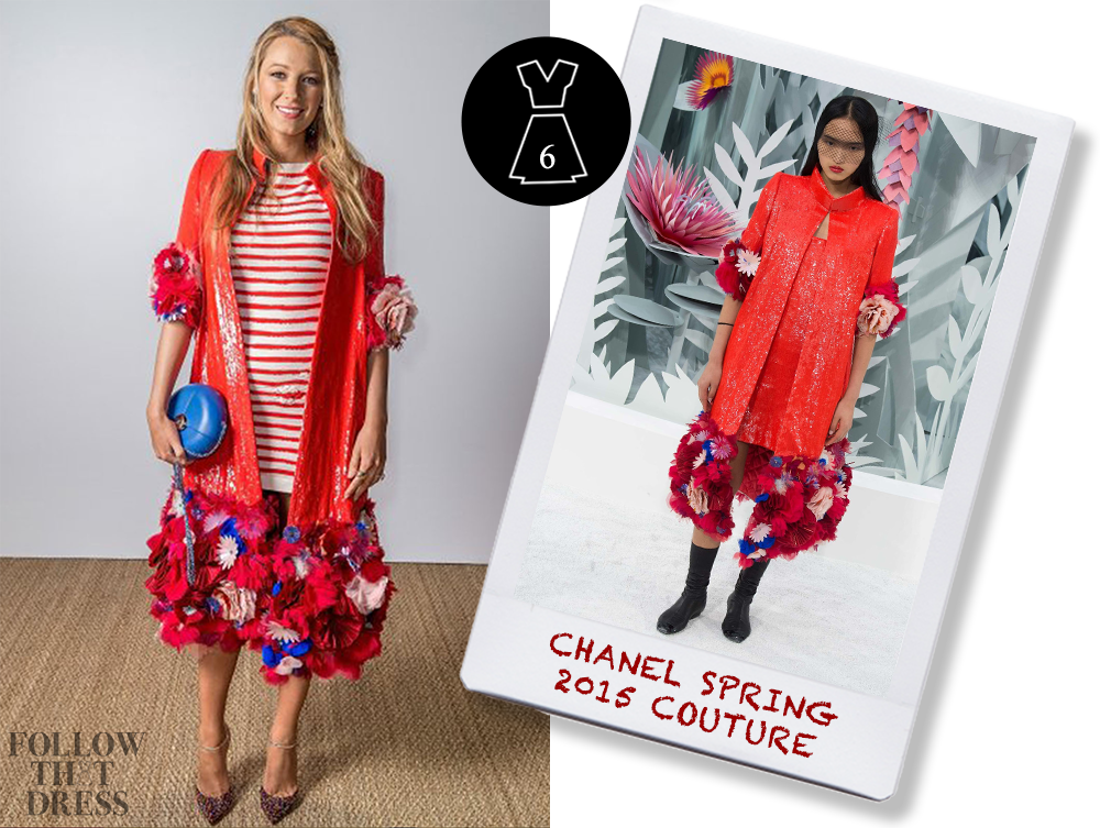 Blake Lively In Chanel & Christian Louboutin - Blake Lively (1000x753), Png Download