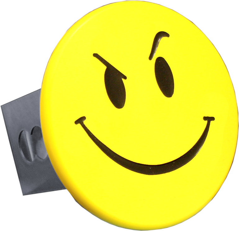 Au-tomotive Gold Smiley Face With Smirk Yellow Trailer - Smiley (800x800), Png Download