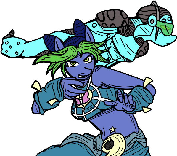 #435862 - Anthro, Artist - Olympiah, Artist - Olympiastuff, - Stone Free Jojo Png (690x544), Png Download