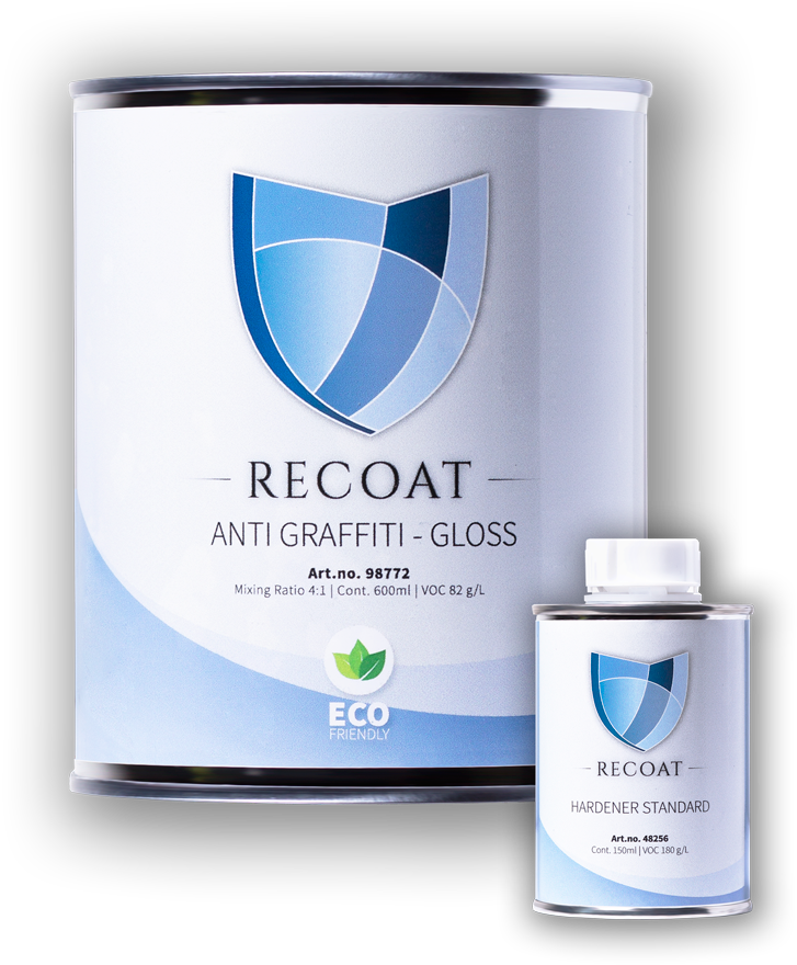 Recoat Anti Graffiti Gloss - Anti-graffiti Coating (1024x1024), Png Download