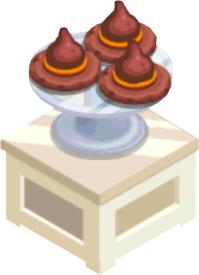 Witches Cauldron-witch Hat Cookie - Bakery Story Peach Cobbler (418x569), Png Download
