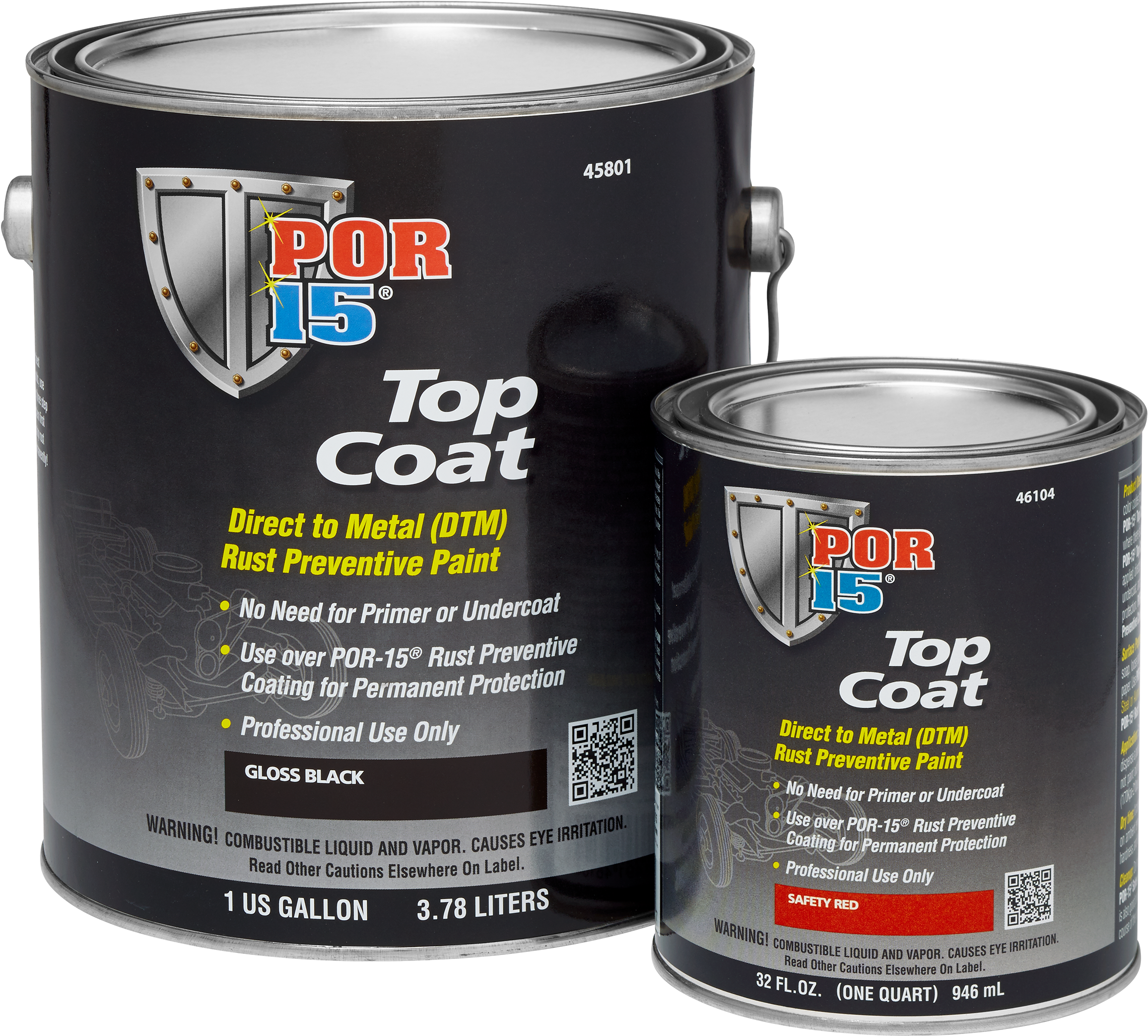 Por 15 Top Coat Group Left 2017 08 24 - Por-15 (45904) Top Coat Chassis Black - 1 Quart (2560x2411), Png Download