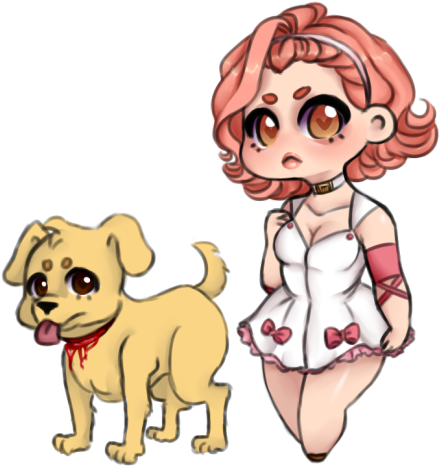 Puppy Lion Dog Like Mammal Dog Mammal Puppy Cat Like - Jojo's Bizarre Adventure Chibi Art (500x538), Png Download