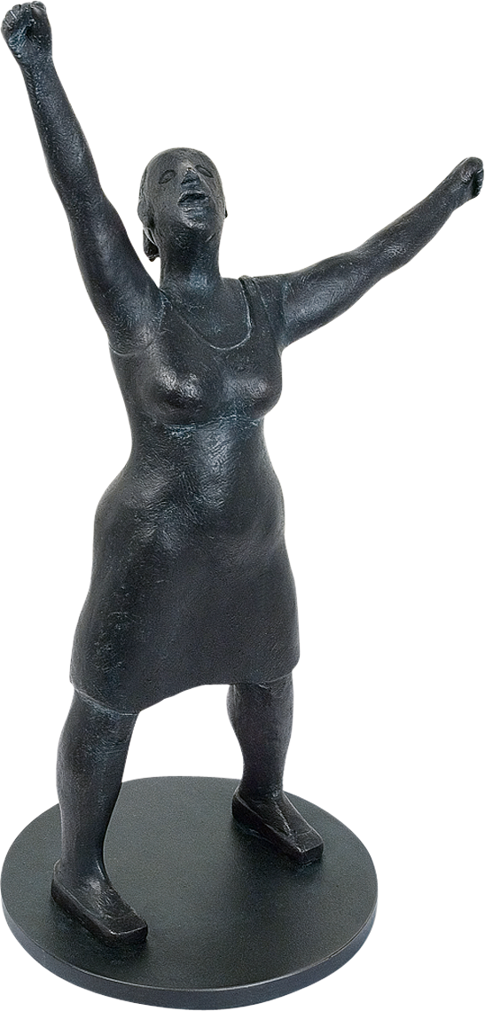 Bronzefigur Kleine Jubelnde Von Ingrid Eva-marie Mayer - Figurine (547x1140), Png Download