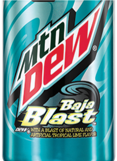 Photo - Mountain Dew Soda, Baja Blast - 12 Fl Oz (530x530), Png Download