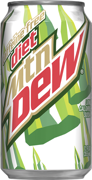 Free Diet Mountain Dew Can - Mountain Dew Diet Soda - 12 Fl Oz Can (300x700), Png Download