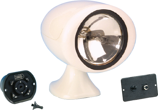 Jabsco 155sl Remote Control Halogen Searchlight - 24v (528x370), Png Download