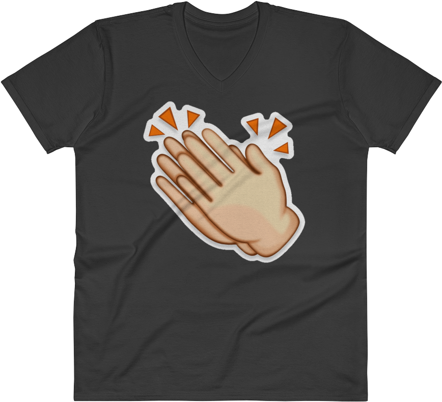 Men's Emoji V Neck - T-shirt (1000x1000), Png Download