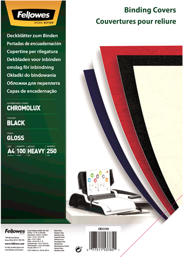 Chromolux Gloss Covers - Fellowes 5376102 (500x500), Png Download