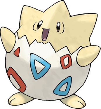 Togepi - Pokemon Togepi (346x374), Png Download