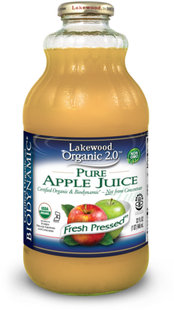 Lakewood Biodynamic® Pure Apple Juice, 32 Ounce - Lakewood Pineapple Juice Organic 946ml (259x480), Png Download