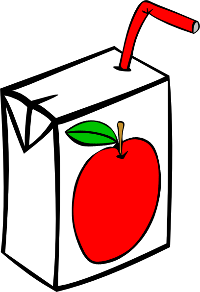 Banner Transparent Stock Carton Clip Art At Clker Com - Apple Juice Clipart (408x596), Png Download
