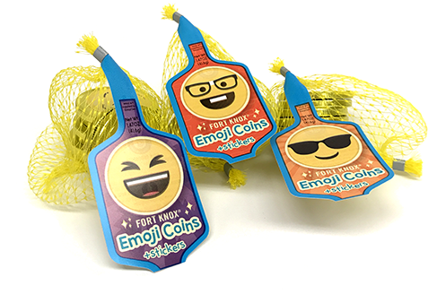 Fort Knox Milk Chocolate Emoji Coins - Gerrit Verburg Emoji Coins Milk Chocolate 2 Oz (500x500), Png Download