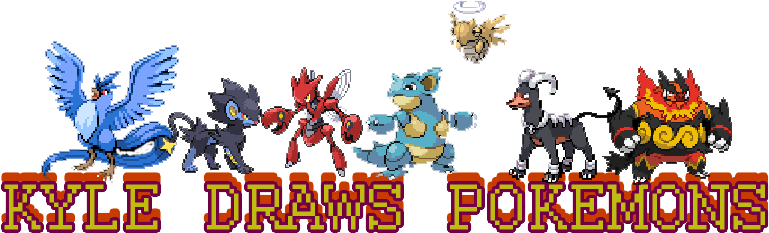 Kyle Draws Pokemons - Pokémon (1000x300), Png Download