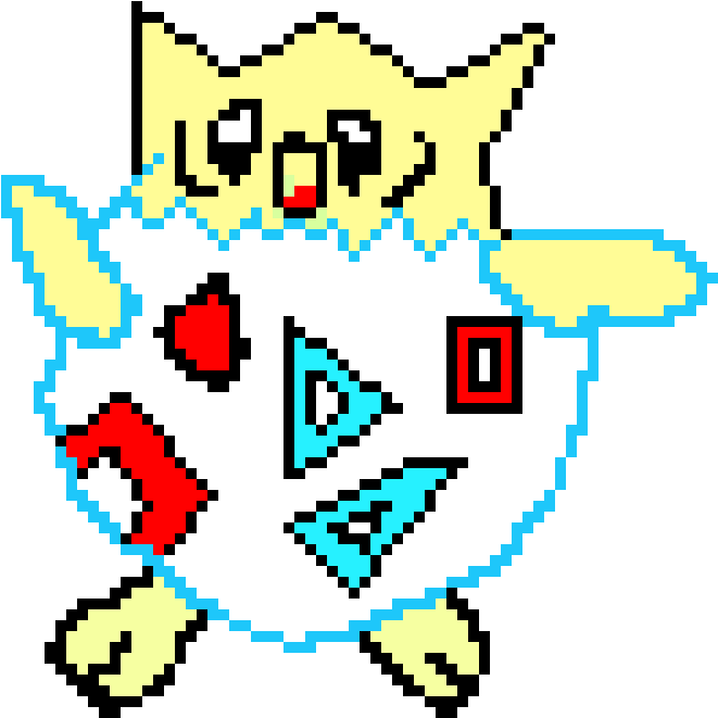 Togepi Pixel Art - Portable Network Graphics (740x680), Png Download