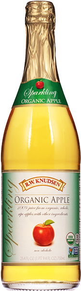 Sparkling Organic Apple - Rw Knudsen Sparkling Juice (300x615), Png Download