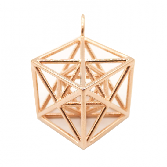 Metatron's Cube Pendant (900x600), Png Download