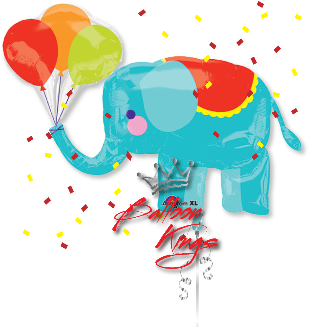 Circus Elephant - Carnival Clip Art No Background (1280x1280), Png Download