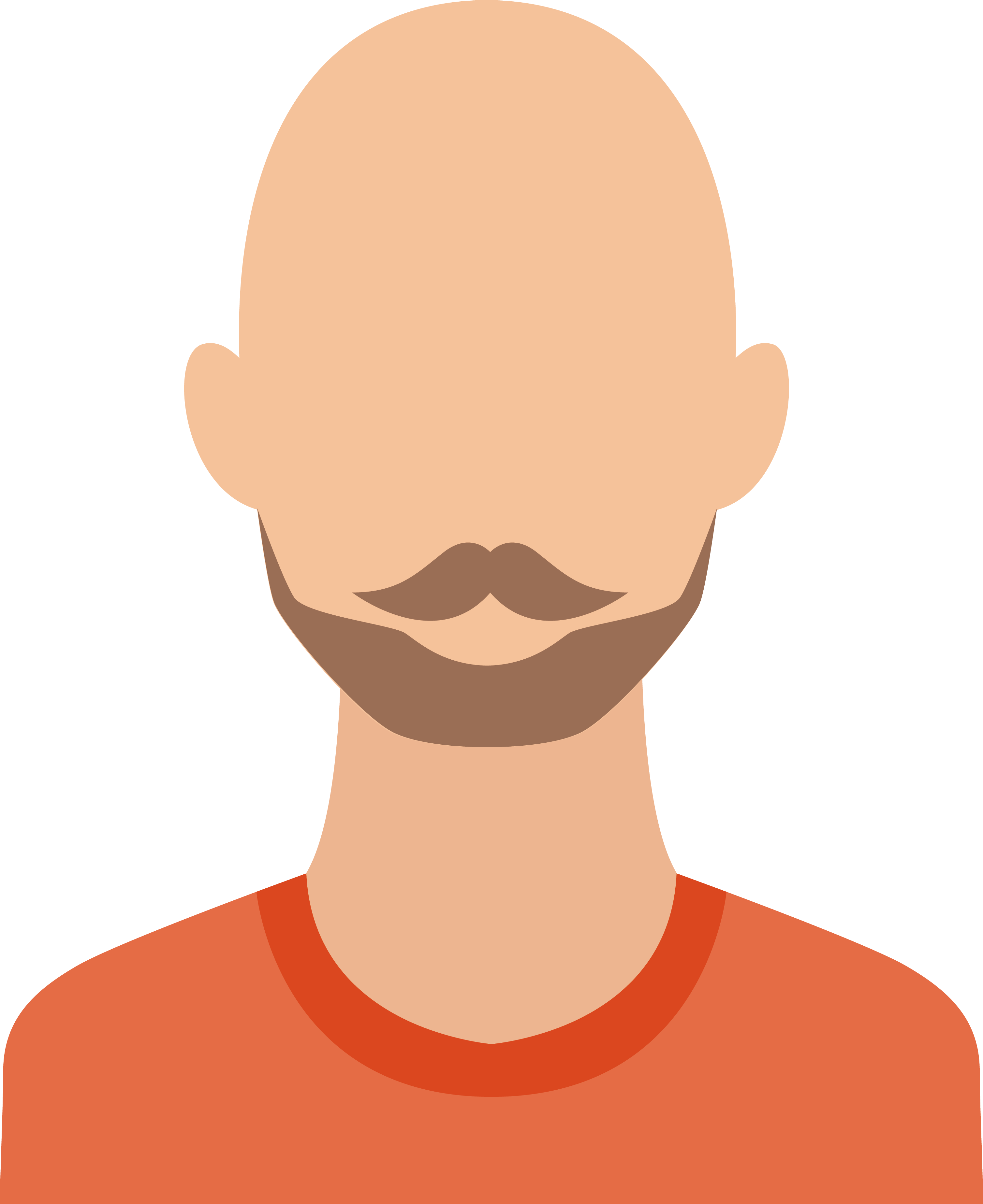 Hair Loss Moustache Man - Bald Hair Png (3016x3696), Png Download