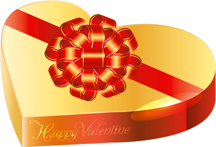 Valentine Chocolate Clipart (717x499), Png Download