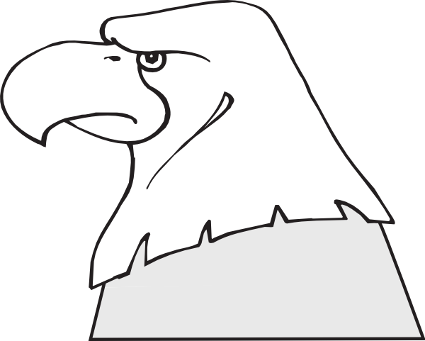 How To Set Use Bald Eagle Head Outline Svg Vector (600x481), Png Download