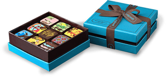 Home / Shop Online / Chocolate - 9 Piece Chocolate Box (642x300), Png Download
