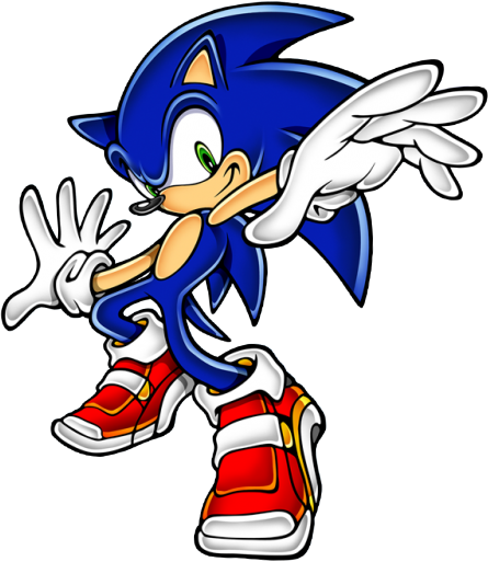 Adventure 2 Battle Sonic - Sonic Adventure 2 Sonic (445x513), Png Download