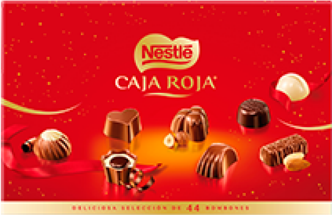 Bombones De Chocolate Nestlé Caja Roja 100 Gr - Nestle Bombon Red Box (800x800), Png Download