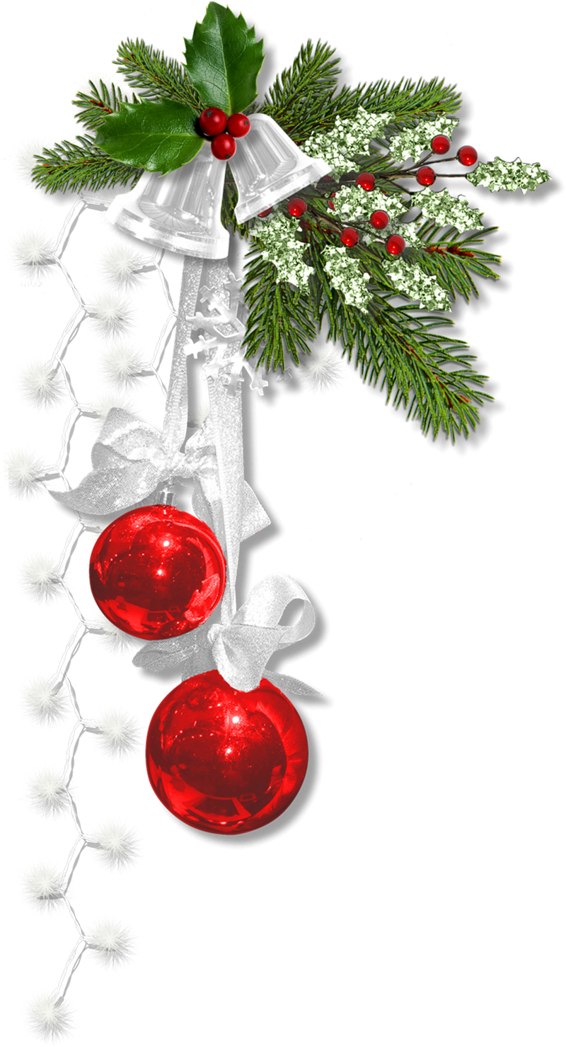 Silver Bells Christmas Cluster Freebie - Christmas Silver Bells Transparent (800x1478), Png Download