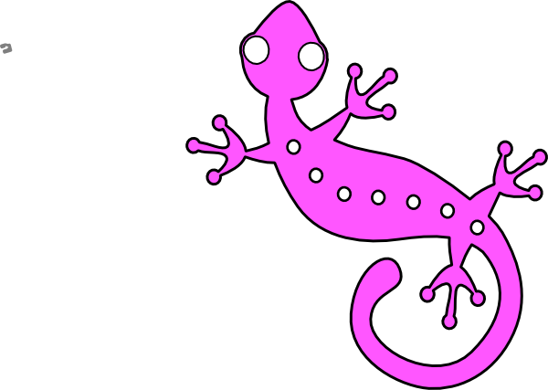 Black And White Stock Lizard Clipart Gecko - Gecko Clip Art (600x427), Png Download