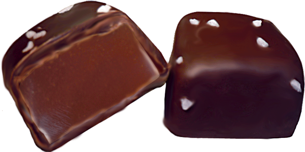 Semisweet Chocolate Covered Caramels With Sea Salt - Caramel (1000x1000), Png Download