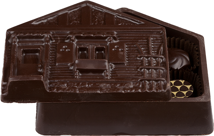 Apple Box, Chocolate House Box - Box Of Chocolates House (748x480), Png Download