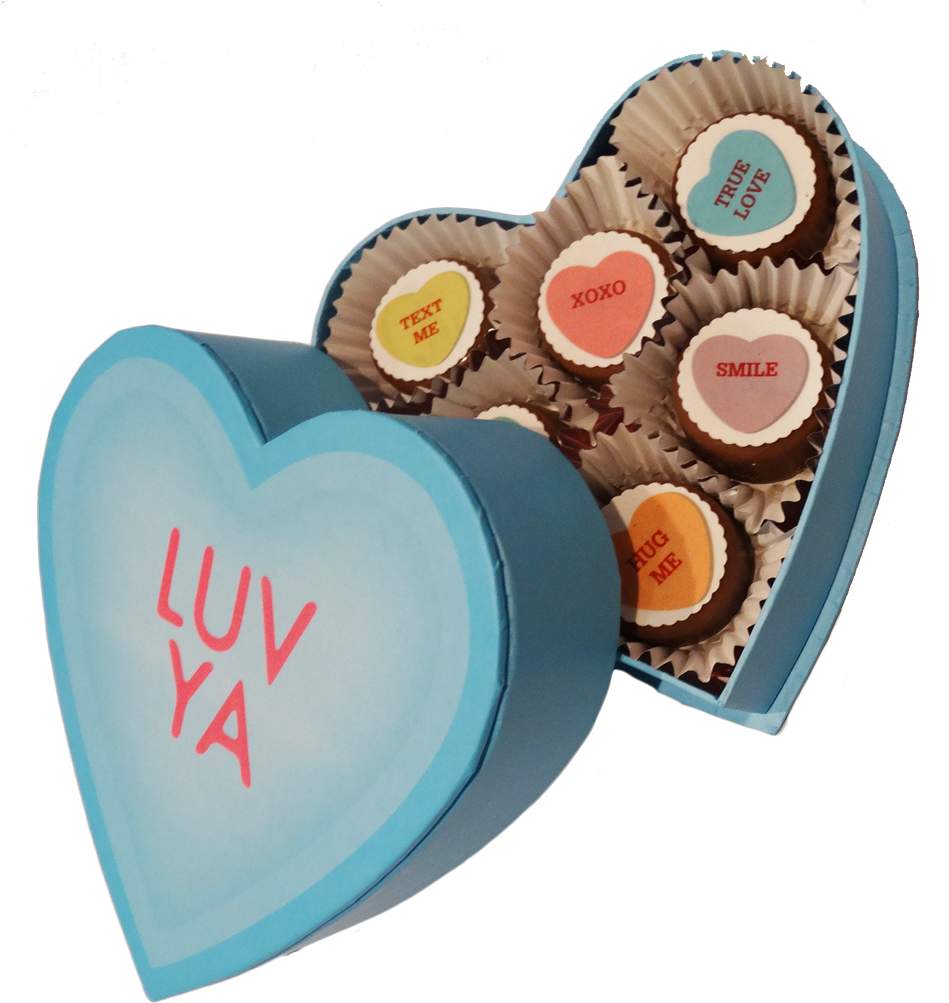 Mini Chocolate Covered Oreos Conversation Heart Gift (960x1104), Png Download